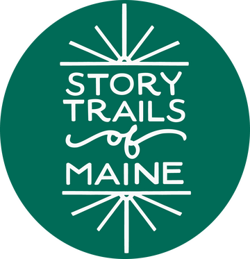 story trails of maine logo surrounded by green circle